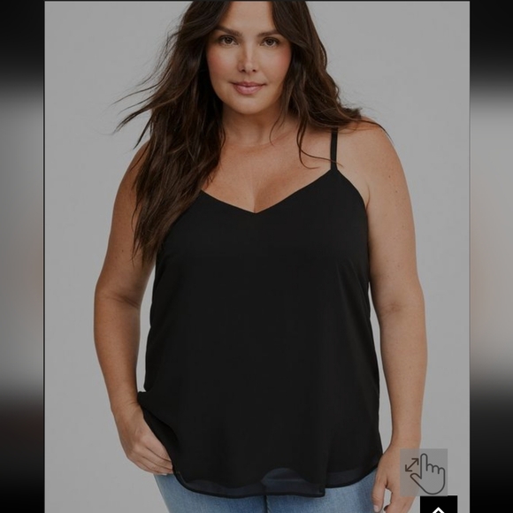 Torrid Sophie chiffon swing cami sz 2 (2x /18-20) - Picture 2 of 9